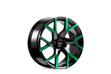 Barracuda Tzunamee Evo Alufelge 8x18 ET40 5x120 Black gloss flashgreen