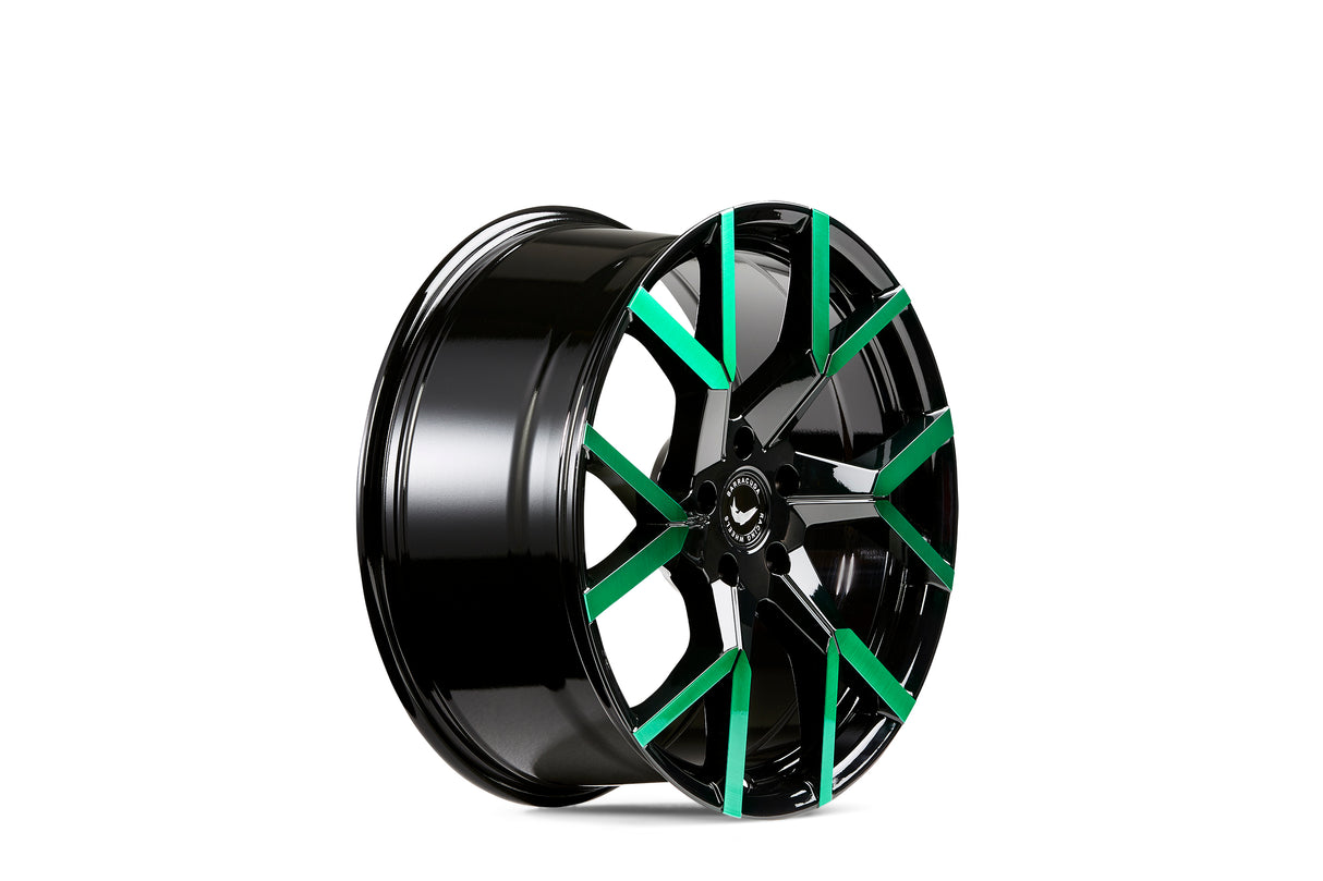 Barracuda Tzunamee Evo Alufelge 8,5x19 ET40 5x114,3 Black gloss flashgreen