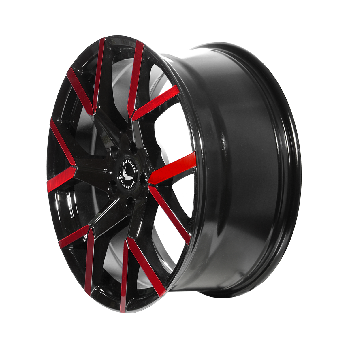 Barracuda Tzunamee Evo Alufelge 8x18 ET40 5x108 Black gloss Flashred