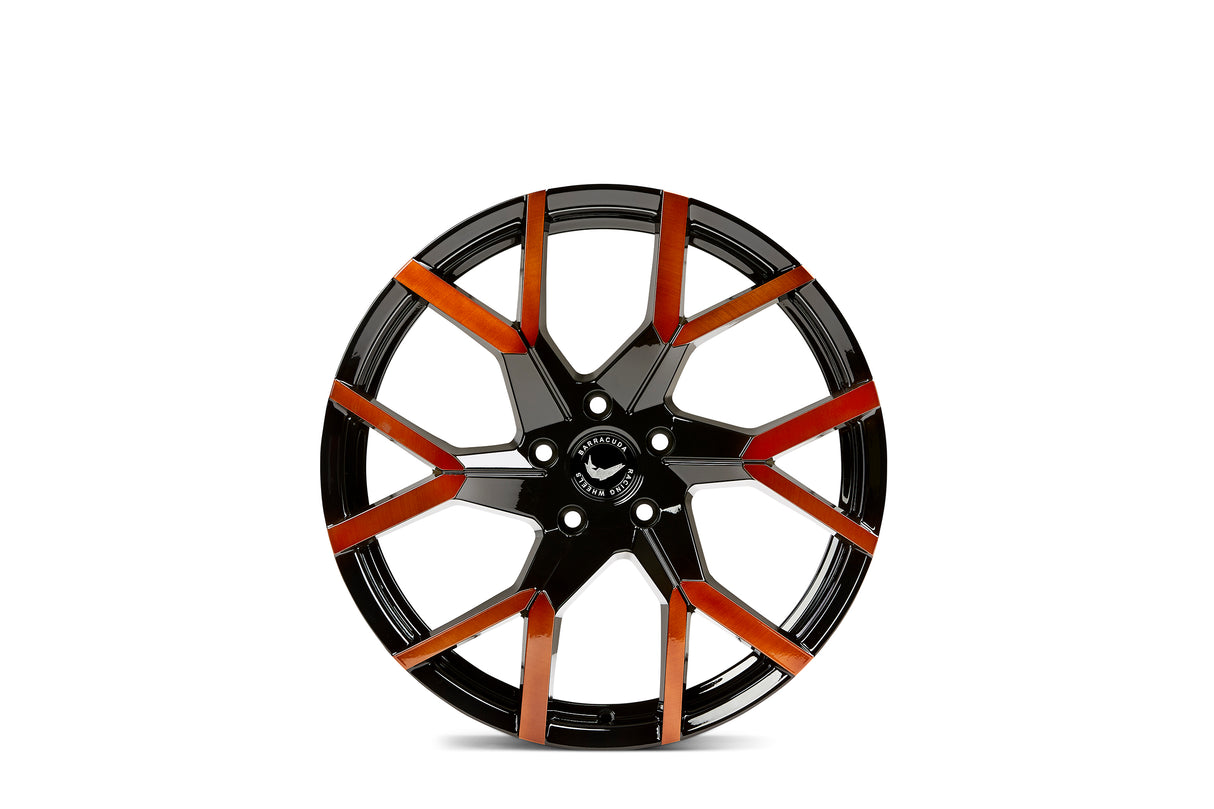 Barracuda Tzunamee Evo Alufelge 8x18 ET43 5x100 Black gloss flashcopper