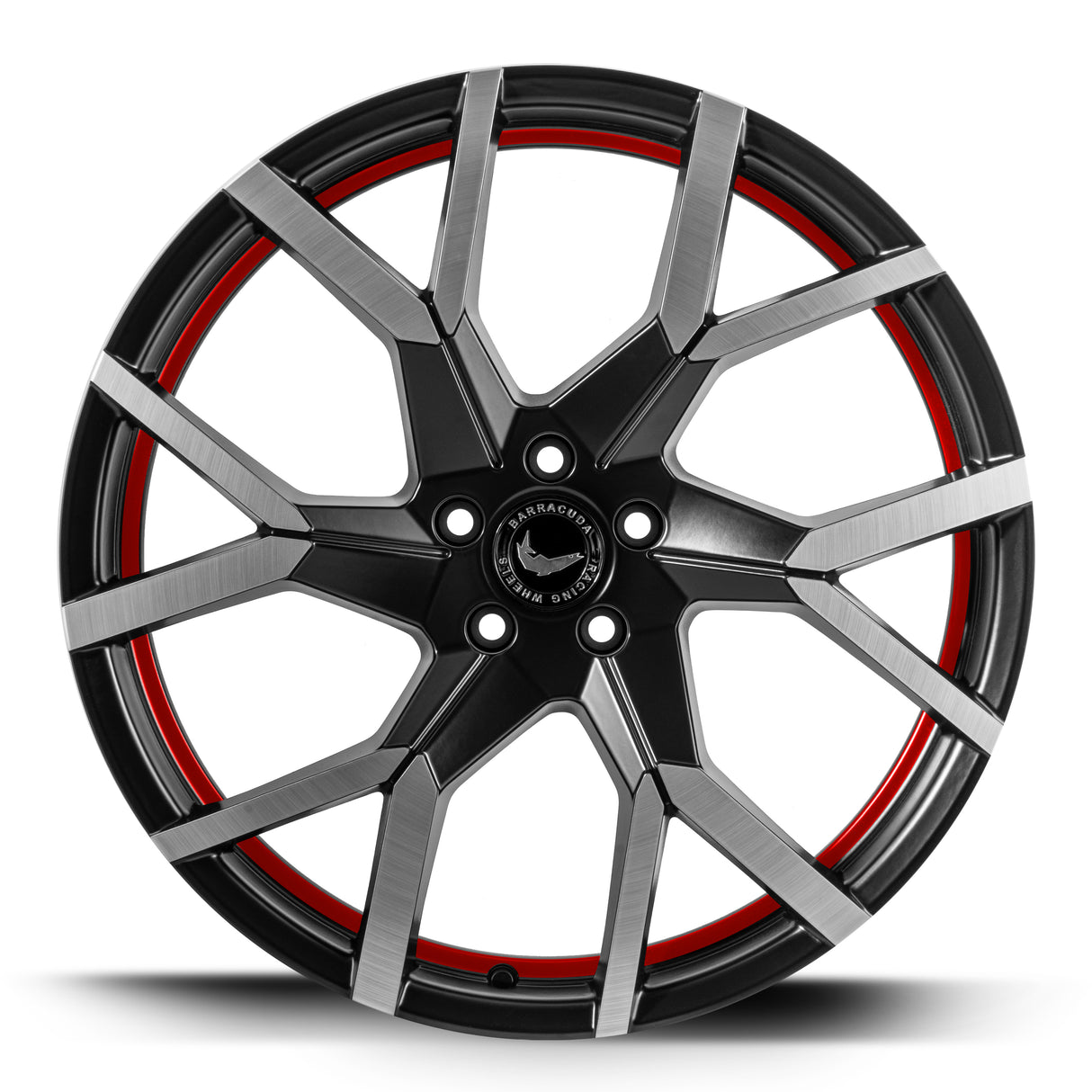 Barracuda Tzunamee Evo Alufelge 8x18 ET40 5x108 Black gloss Flashred