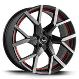 Barracuda Tzunamee Evo Alufelge 9x20 ET40 5x114,3 Black gloss Flashred