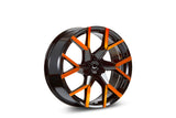 Barracuda Tzunamee Evo Alufelge 8x18 ET43 5x100 Black gloss Flashorange