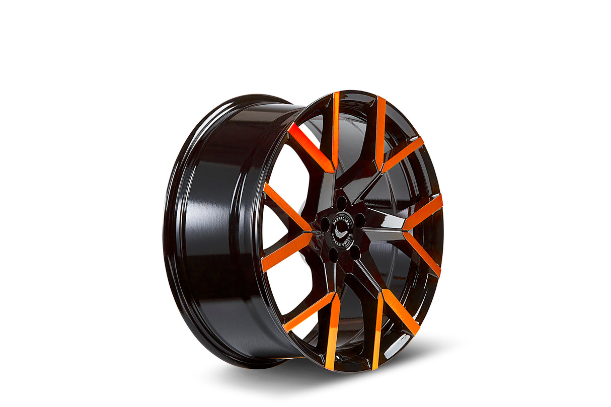 Barracuda Tzunamee Evo Alufelge 9x20 ET40 5x114,3 Black gloss Flashorange