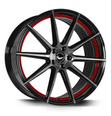 Barracuda Project 2,0 Alufelge 10,5x20 ET40 5x108 silver brushed/ undercut Color Trim rot
