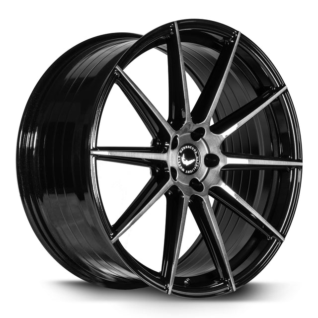 Barracuda Project 2.0 Alufelge 9,5x22 ET25 5x112 Higloss-Black brushed Surface