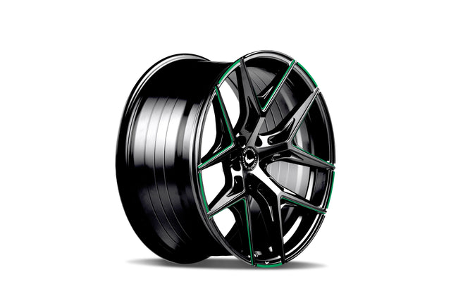 Barracuda Razzer Alufelge 8,5x19 ET40 5x108 Flash GREEN Puresports gefräst