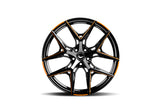 Barracuda Razzer Alufelge 8,5x20 ET43 5x112 Flash ORANGE Puresports gefräst
