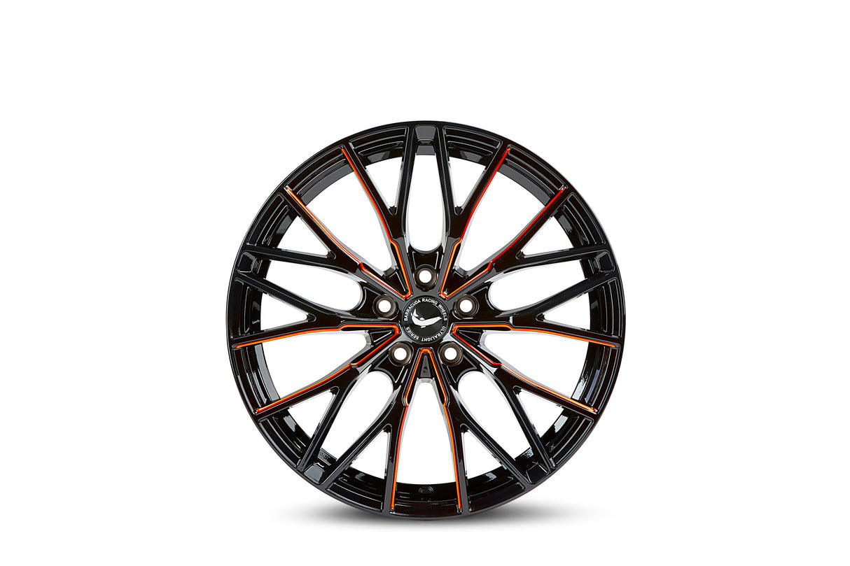 Barracuda Project 3.0 Alufelge 10x20 ET40 5x114,3 Black gloss Flashorange