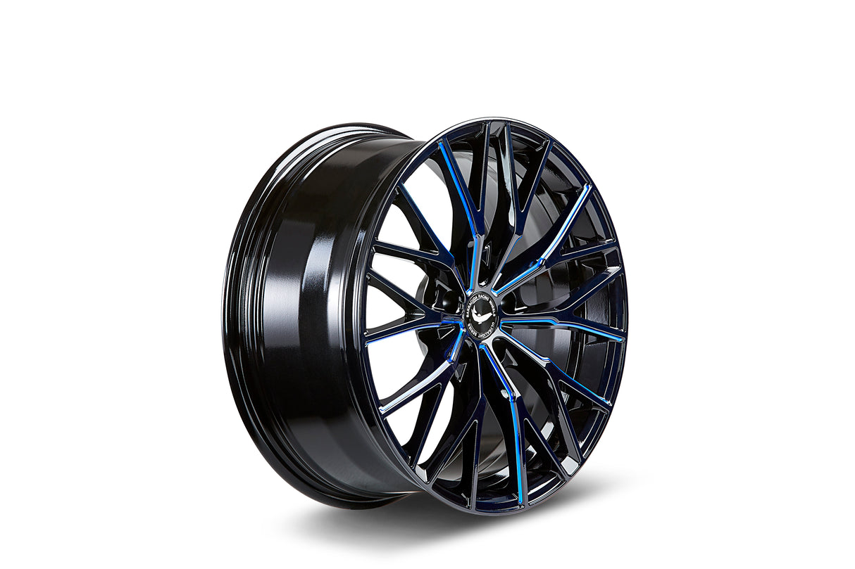 Barracuda Project 3.0 Alufelge 8,5x20 ET40 5x108 Black gloss Flashblue
