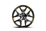 Barracuda Razzer Alufelge 10x20 ET45 5x112 Flash YELLOWGOLD Puresports gefräst