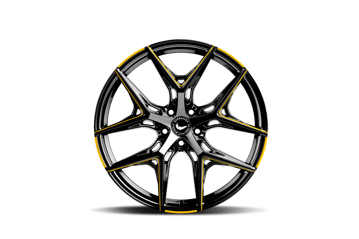 Barracuda Razzer Alufelge 9,5x21 ET35 5x112 Flash YELLOWGOLD Puresports gefräst