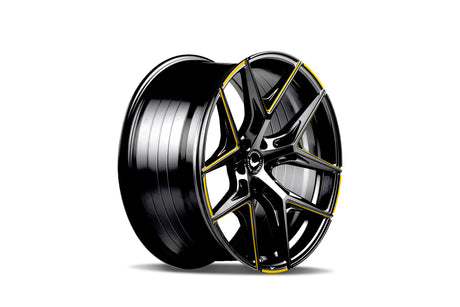 Barracuda Razzer Alufelge 10,5x22 ET40 5x114,3 Flash YELLOWGOLD Puresports gefräst