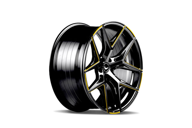 Barracuda Razzer Alufelge 8,5x20 ET40 5x108 Flash YELLOWGOLD Puresports gefräst