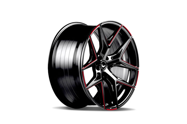 Barracuda Razzer Alufelge 10x20 ET40 5x114,3 Flash RED Puresports gefräst