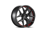 Barracuda Razzer Alufelge 10x20 ET15 5x112 Flash RED Puresports gefräst