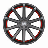 Corspeed Deville Alufelge 9,5x22 ET35 5x112 Gunmetal/ undercut Color Trim rot