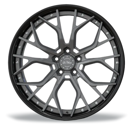 La Chanti LC-F2 9,5J x 20 Zoll 5x120 ET25 Machined Silver/Chrome LIP
