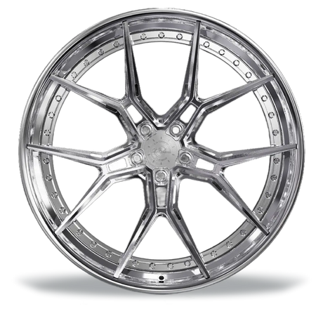La Chanti LC-F28 10J x 21 Zoll 5x112 ET22 Brushed Face / Chrome LIP