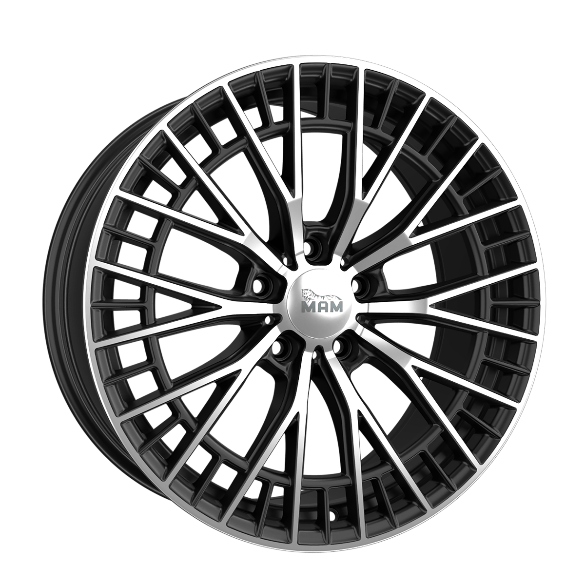 MAM GT2 Black Front Polish Alufelge 8x18 ET40 5x108/72.6