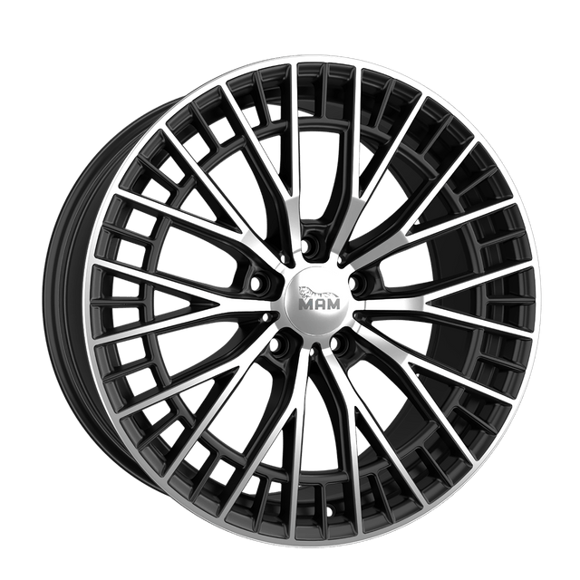 MAM GT2 Black Front Polish Alufelge 8x18 ET40 5x108/72.6