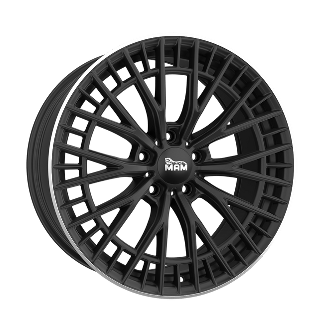 MAM GT2 Matt Black Lip Polish Alufelge 8x18 ET29 5x112/66.6