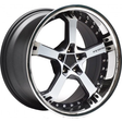Keskin KT10 Humerus Matt Black Front Polish Sl Alufelge 9.5x18 ET25 5x100/63.4
