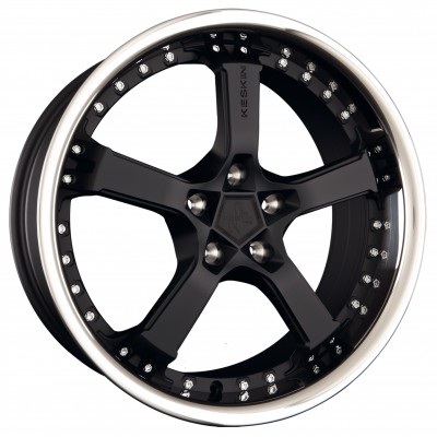 Keskin KT10 Humerus Matt Black Steel Lip Alufelge 8.5x19 ET45 5x130/71.5