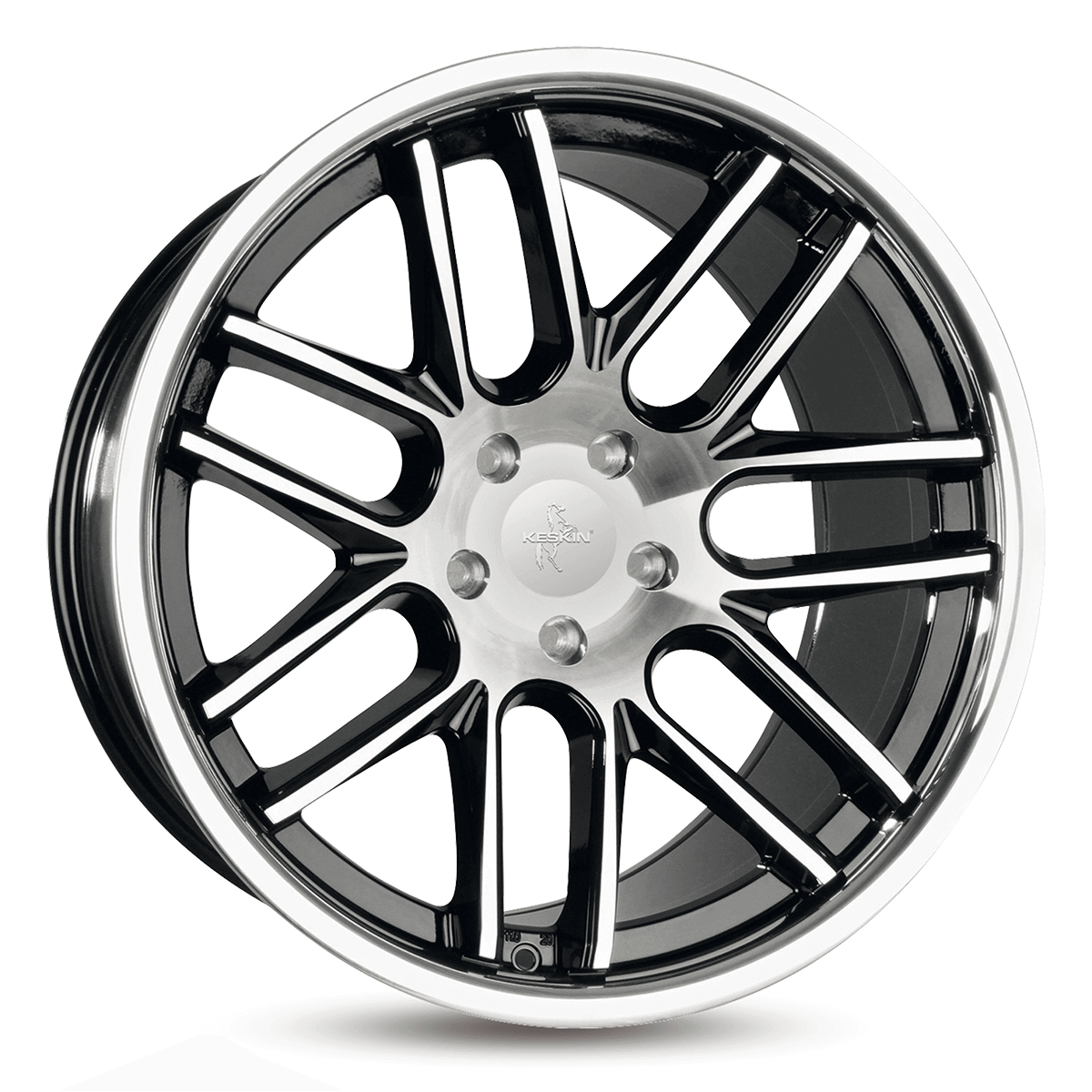 Keskin KT14 Concave Black Front Polish Steel Lip Alufelge 11x20 ET30 5x120/72.6