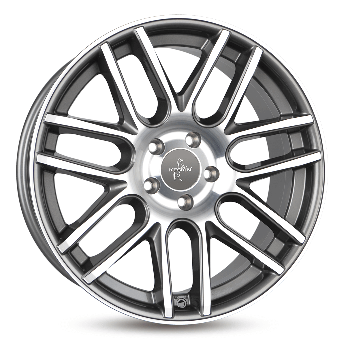 Keskin KT14 Concave Palladium Front Polish Alufelge 8x19 ET40 5x108/72.6
