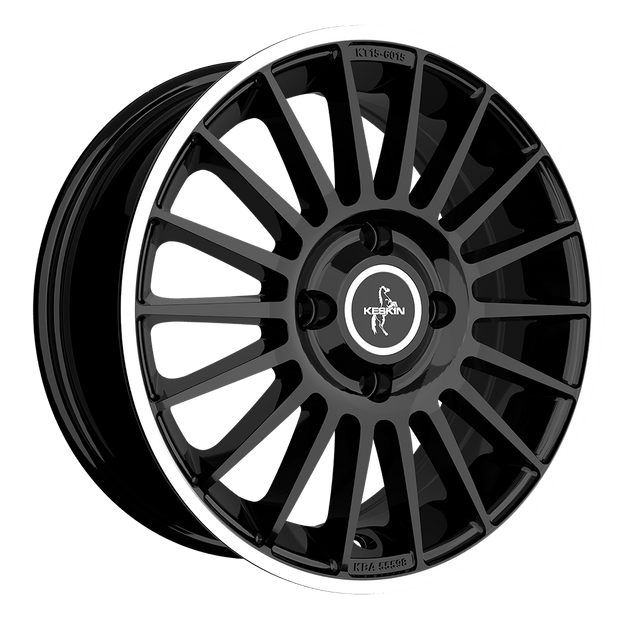 Keskin KT15 Speed Black Lip Polish Alufelge 7x16 ET35 4x100/63.4