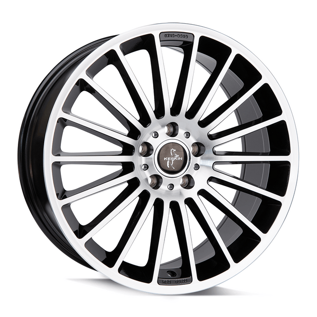 Keskin KT15 Speed Black Front Polish Alufelge 8.5x19 ET45 5x112/66.6