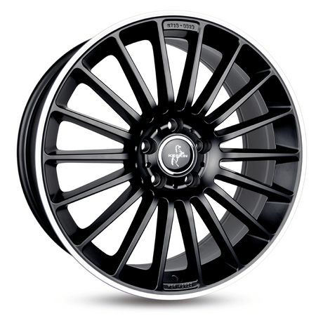 Keskin KT15 Speed Matt Black Lip Polish Alufelge 8x18 ET30 5x112/66.6