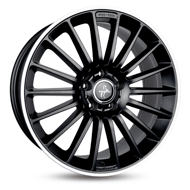 Keskin KT15 Speed Matt Black Lip Polish Alufelge 8x18 ET30 5x112/66.6