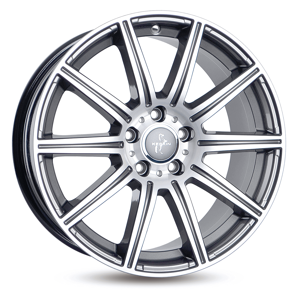 Keskin KT16 Dynamic Palladium Front Polish Alufelge 8x18 ET30 5x112/66.6