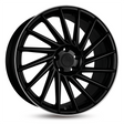 Keskin KT17 Hurricane Matt Black Lip Polish Alufelge 8.5x19 ET30 5x112/72.6