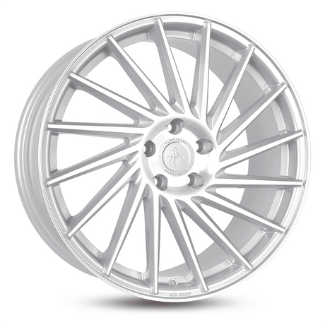 Keskin KT17 Hurricane Silver Front Polish Alufelge 10x22 ET50 5x112/66.6