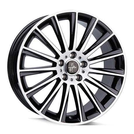 Keskin KT18 Turbo Matt Black Lip Polish Alufelge 10x22 ET40 5x130/84.1