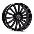 Keskin KT18 Turbo Matt Black Lip Polish Alufelge 7x17 ET38 5x112/66.6