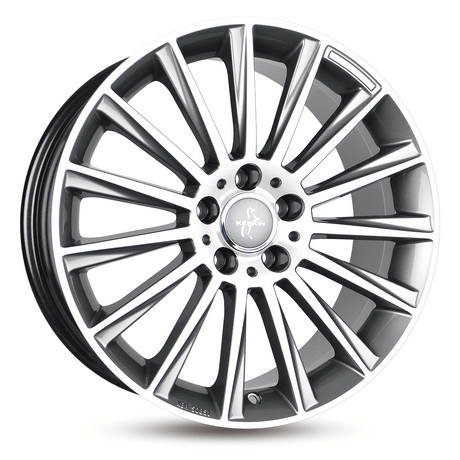 Keskin KT18 Turbo Palladium Front Polish Alufelge 10x22 ET40 5x130/84.1