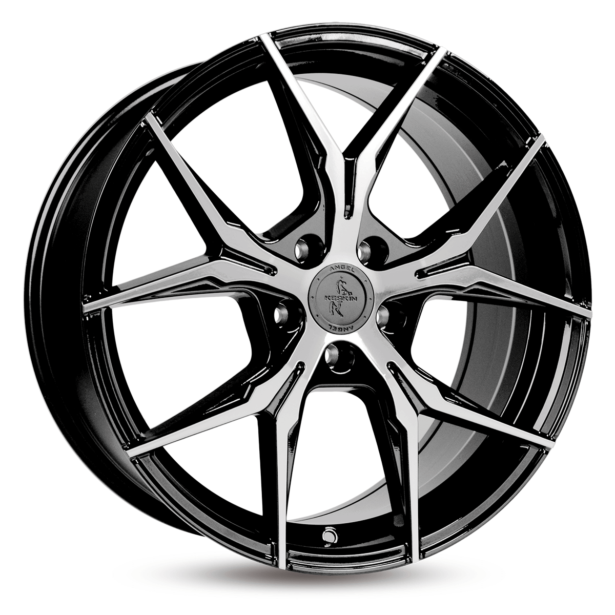 Keskin KT19 Angel Black Front Polish Alufelge 8x18 ET35 5x120/72.6