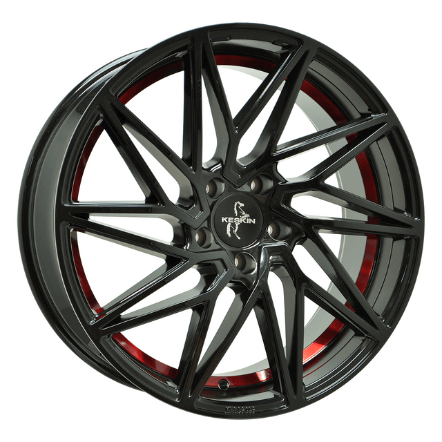 Keskin KT20 Future Black Painted Red Inside Alufelge 8.5x20 ET30 5x112/72.6