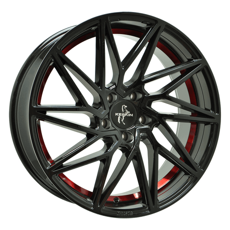 Keskin KT20 Future Black Painted Red Inside Alufelge 8.5x20 ET35 5x120/72.6