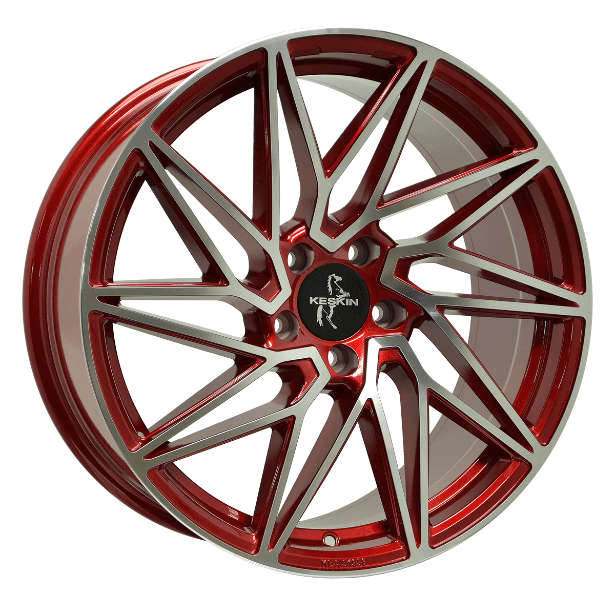 Keskin KT20 Future Candy Red Front Polish Alufelge 8.5x19 ET45 5x112/72.6