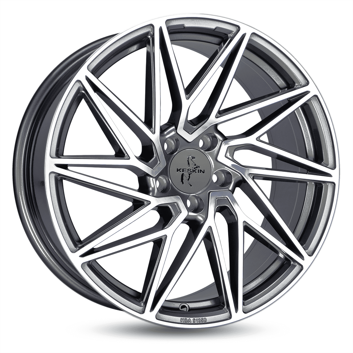 Keskin KT20 Future Palladium Front Polish Alufelge 8x18 ET40 5x114.3/72.6