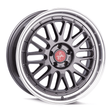 Keskin KT22 Retro Titan Grey Lip Polish Alufelge 8.5x20 ET35 5x120/72.6