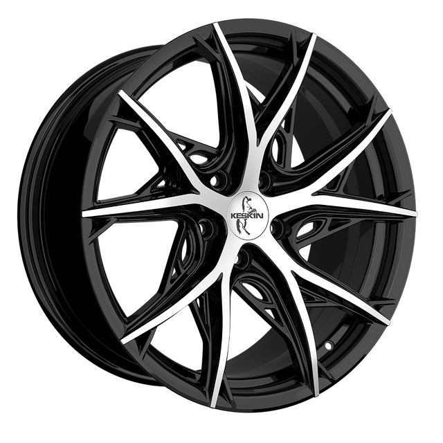 Keskin KT24C Black Front Polish Alufelge 8.5x19 ET35 5x114.3/72.6