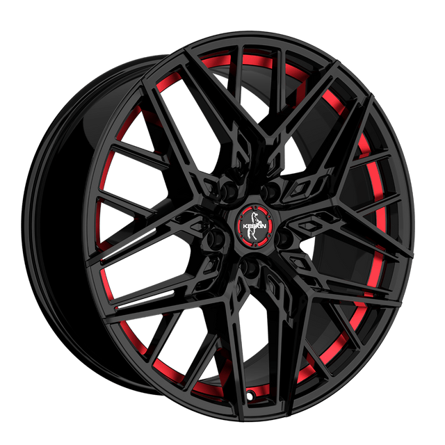 Keskin KT25 Black Painted Red Inside Alufelge 8.5x19 ET40 5x108/72.6