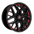 Keskin KT25 Black Painted Red Inside Alufelge 8.5x19 ET45 5x112/66.6