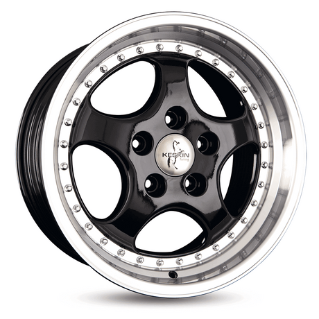 Keskin KT2 Cup Black Lip Polish Alufelge 9.5x18 ET52 5x130/71.5